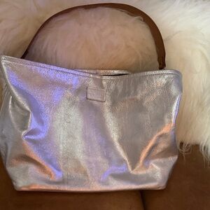 Chic Metallic Women's Shoulder Bag
